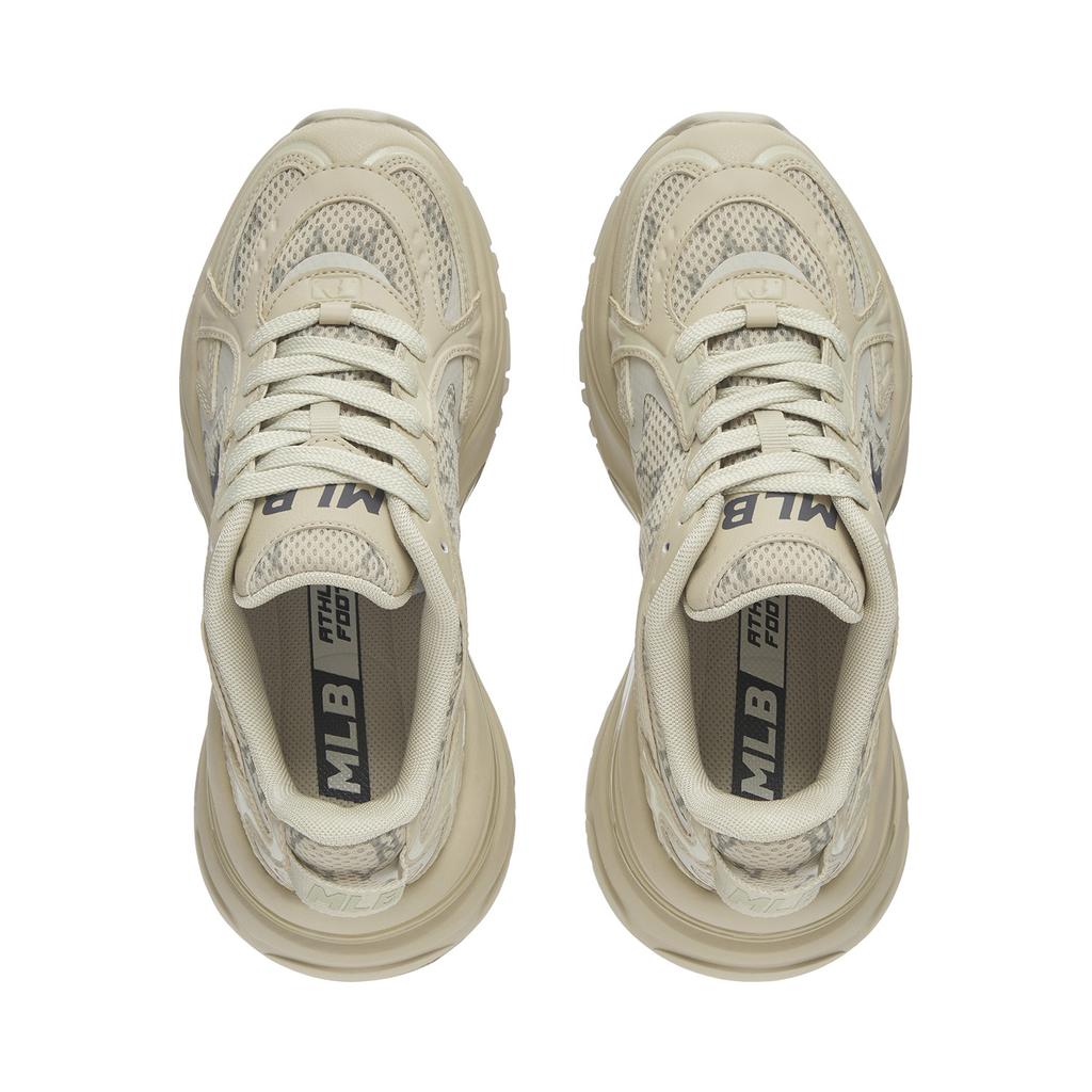 MLB New York Yankees Synthetic Leather Slip Resistant Abrasion Resistant Low Top Running Shoes Unisex Beige 3ARNSPL5N-50SAS