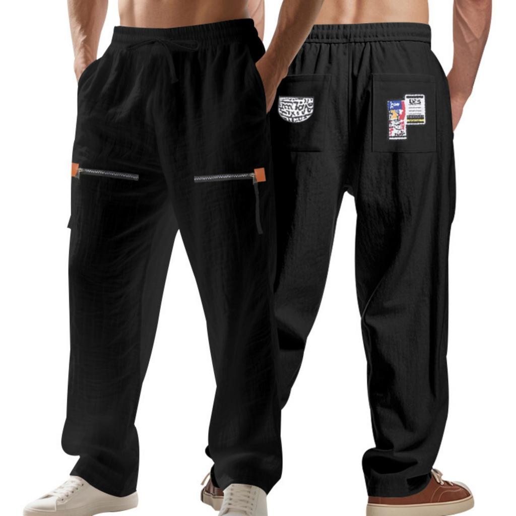 Men's Casual Cargo Pants Workout Joggers Stretch Sweatpants Casual Hiking  Pants With Multi Pockets
