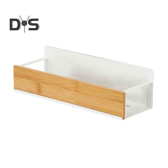 

Стеллаж для хранения вещей Прочная несущая способность Простая установка Прочная конструкция Передвижная магнитная полка для специй на холодильник L белый