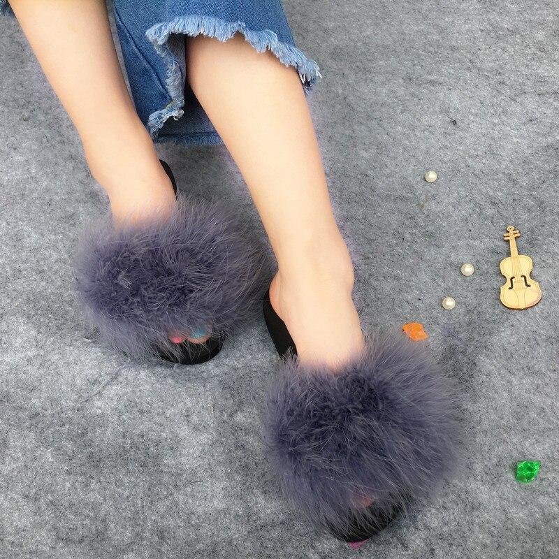 F-ur Slides Women Ostrich with Feathers Sweet Beach Shoes Summer Fashion Sliders Flip Flops,Red,10.5 F-ur Slides Women Ostrich with Feathers Sweet Beach Shoes Summer Fashion Sliders Flip Flops,Red,10.5