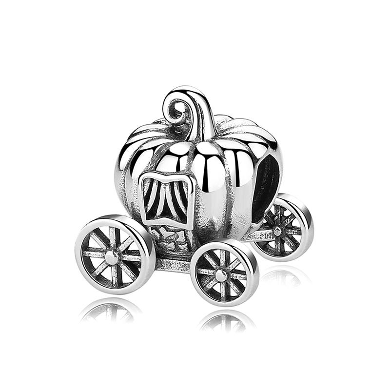 Original 925 Silver Charms Beads Wizard Hat Dragon Charm Halloween Fit Bracelets Necklaces Women DIY Jewelry