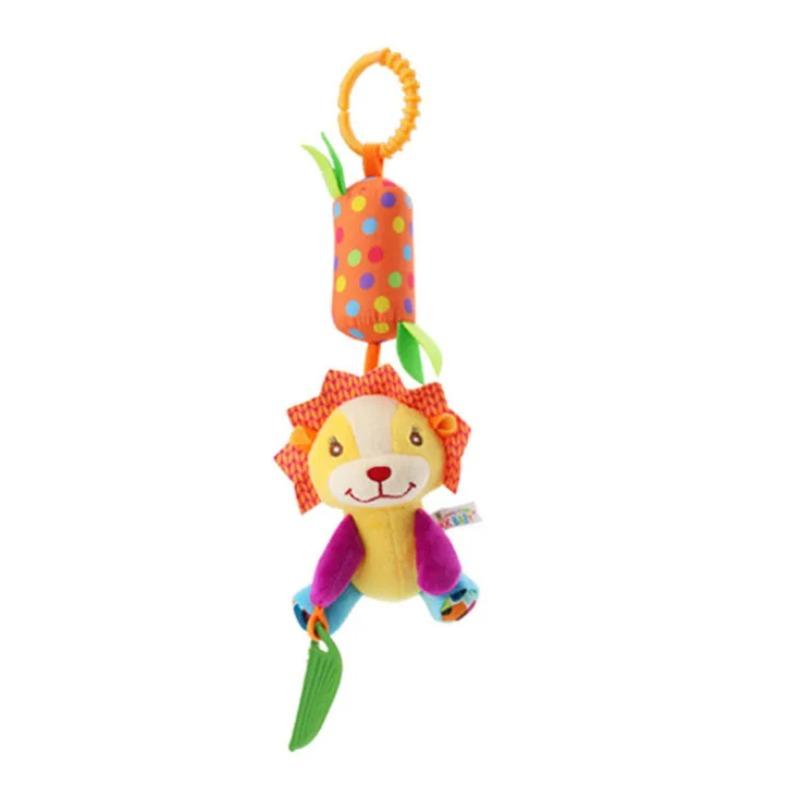 Baby Rattles Mobiles Cartoon Animal Bell Toy Newborn Baby Rattle Hanging Plush Lovely 0-24 Months Teether Toys Christmas Gift