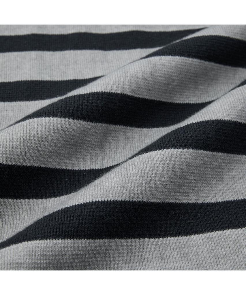 Silijeu Garment Dyed H/S Striped Crew Neck Sweater Sawam26721Chx
