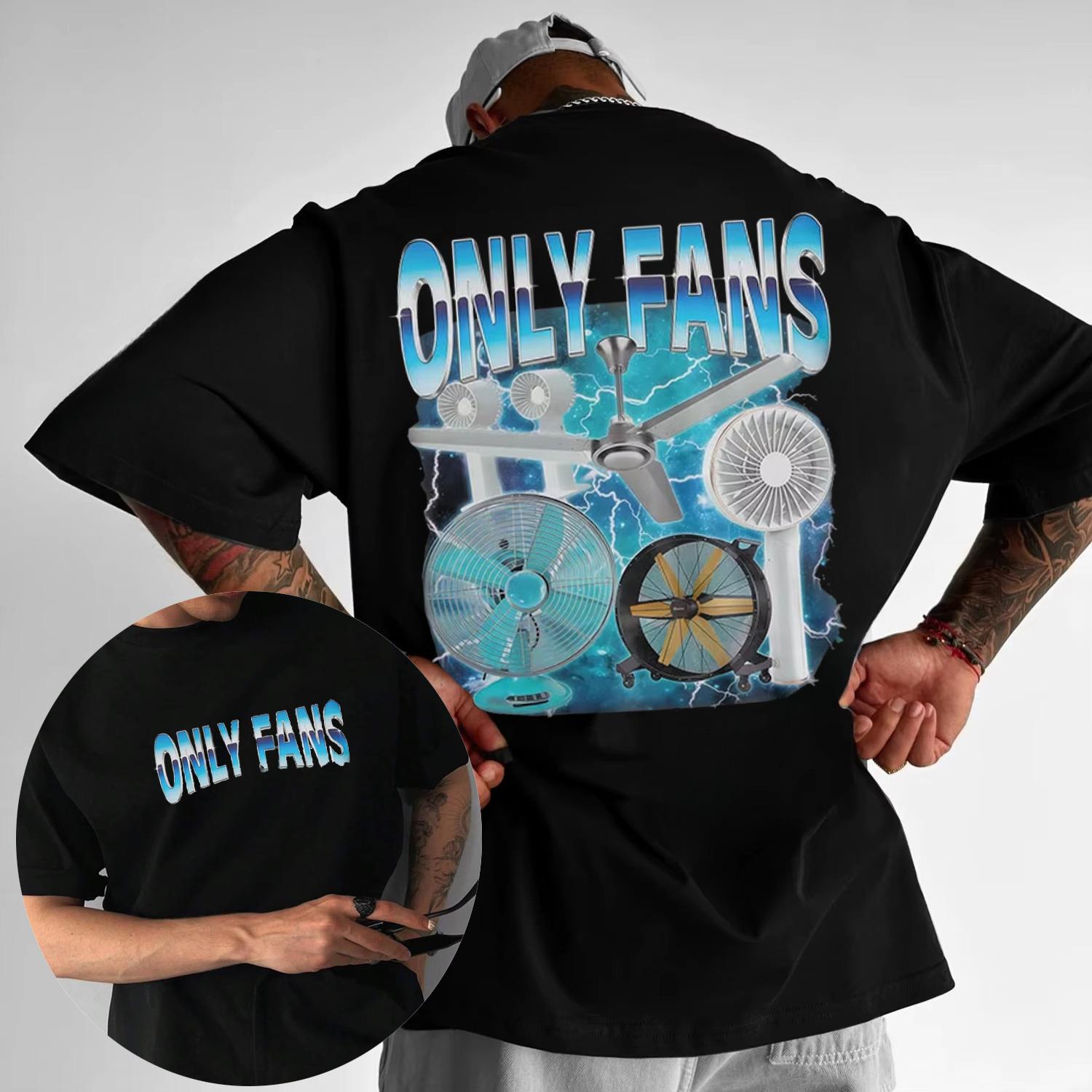 

Funny Only Fan Meme Tshirt Mens Summer Casual Cotton Shortsleeved Tshirt Hiphop Retro Oneck Clothes Highquality Top L