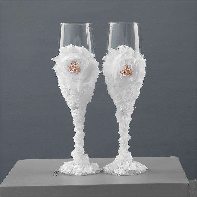 

2 шт., бокал для западной свадебной церемонии, подарок для свидетеля любви, набор для изготовления бокалов для вина, нож и лопатка