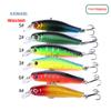 100PCS  Factory Price Free Shipping Plastic & Metal River Minnow Hard Lures Fishing Bait