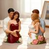 Silicone Rose Couple Shaped Mold for Creating 3D Candle Epoxy Resin Handmade Wedding Decoration Mould Handmade Candle Tool