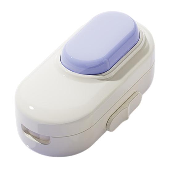 

Pill Cutter Splitter Portable 2-in-1 Pill Cutter Adjustable 1/2 1/4 Tablet Splitter with Sharp Blade for Small And Tiny Pills Work Travel Use фиолетовый