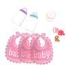 1:12 Puppenhaus Miniatur Babyflaschen Schnuller Lätzchen Set Kinderzimmer Zubehör Geschenk