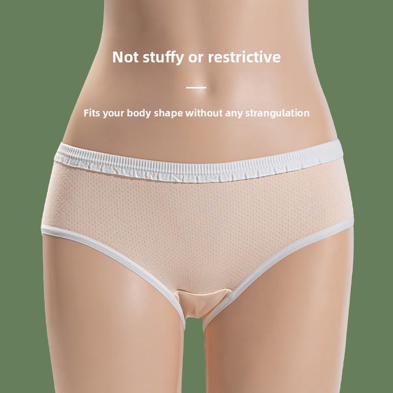 Women's Antibacterial Pure Cotton Breathable Mid-Waist Plus Size Cute Triangle Panties