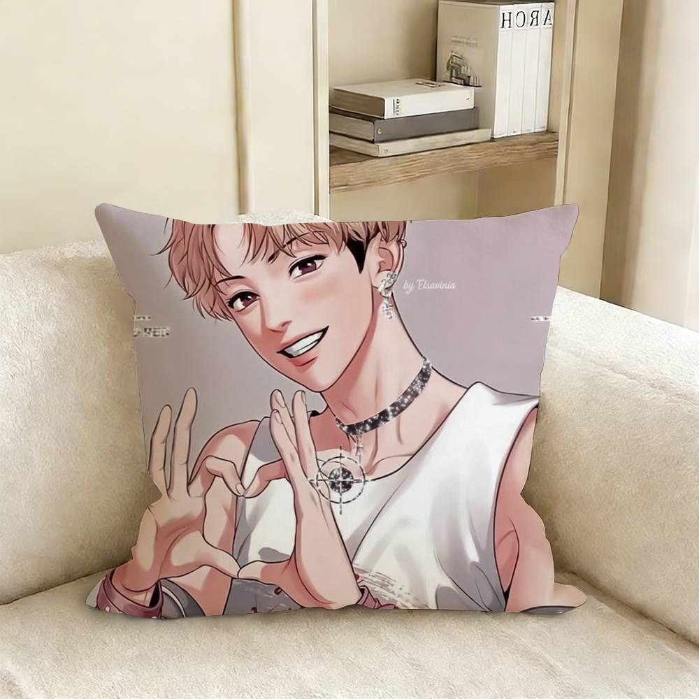 Anime B-Bj A-Alexes Various Sizes Square Pillow Case For Car Home Bedchamber Decor
