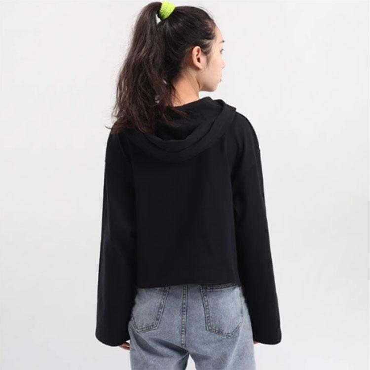 Nike Sweatshirts Women's Black Hooded Moderate Regular CJ3741-010