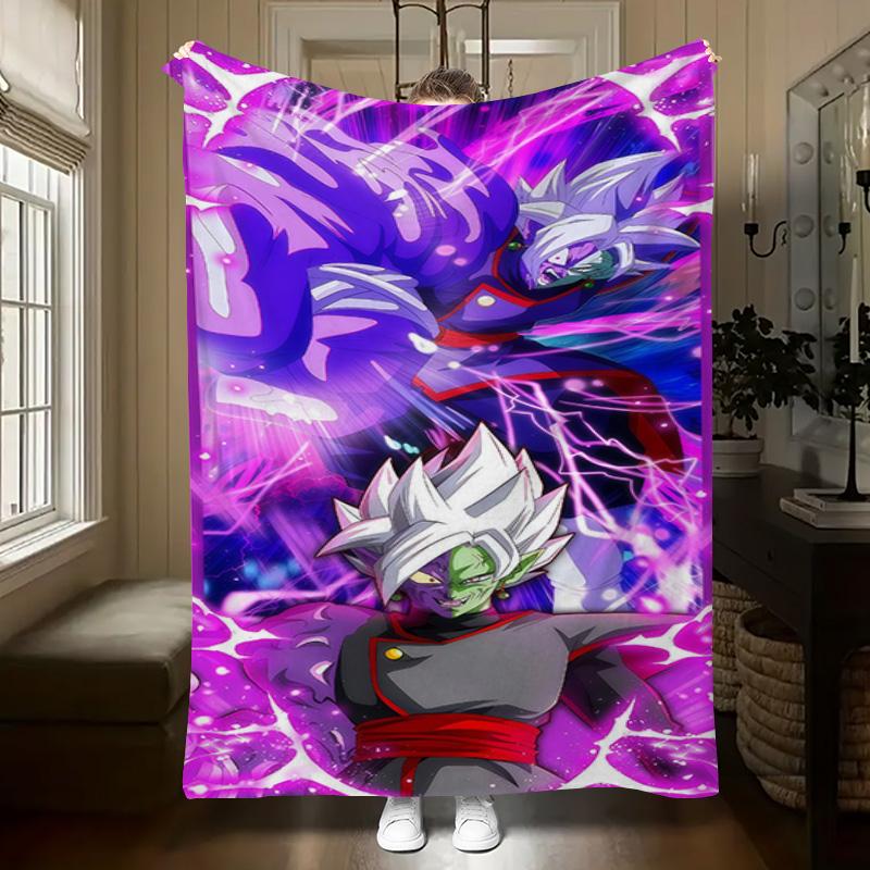 Super Saiyan Blue Goku Blanket Home Decor Soft And Comfortable Gift Machine Washable Sheet