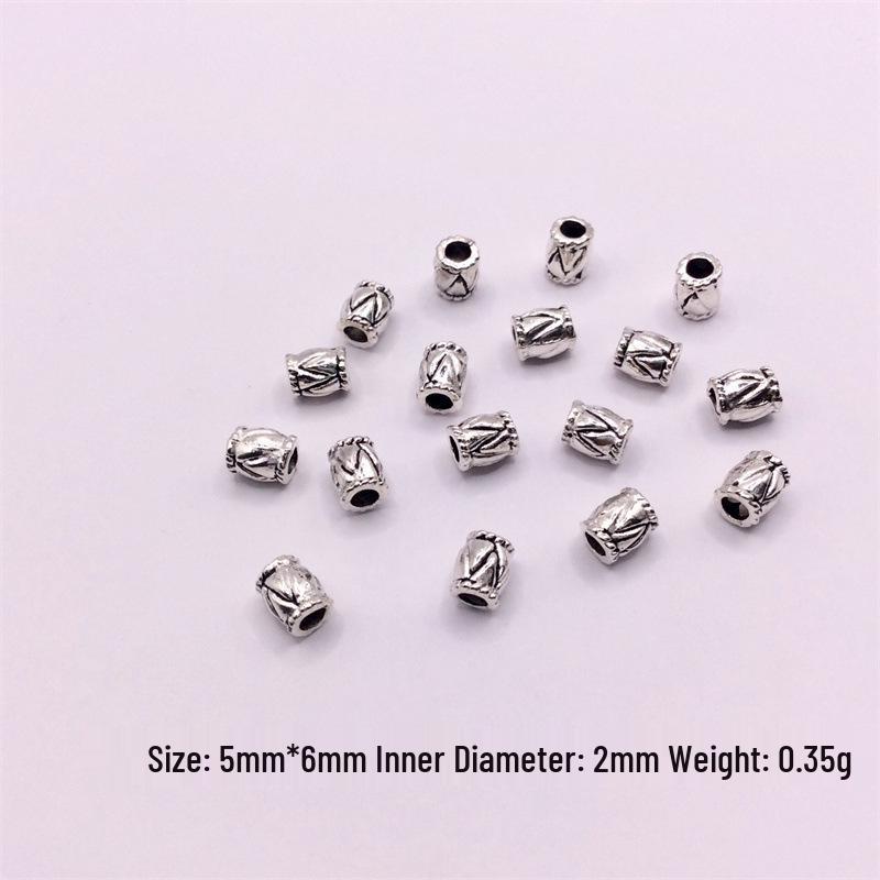 Tibetan Silver Beaded Spacer Beads for DIY Jewelry: Bracelet, Necklace, Hand String Accessories