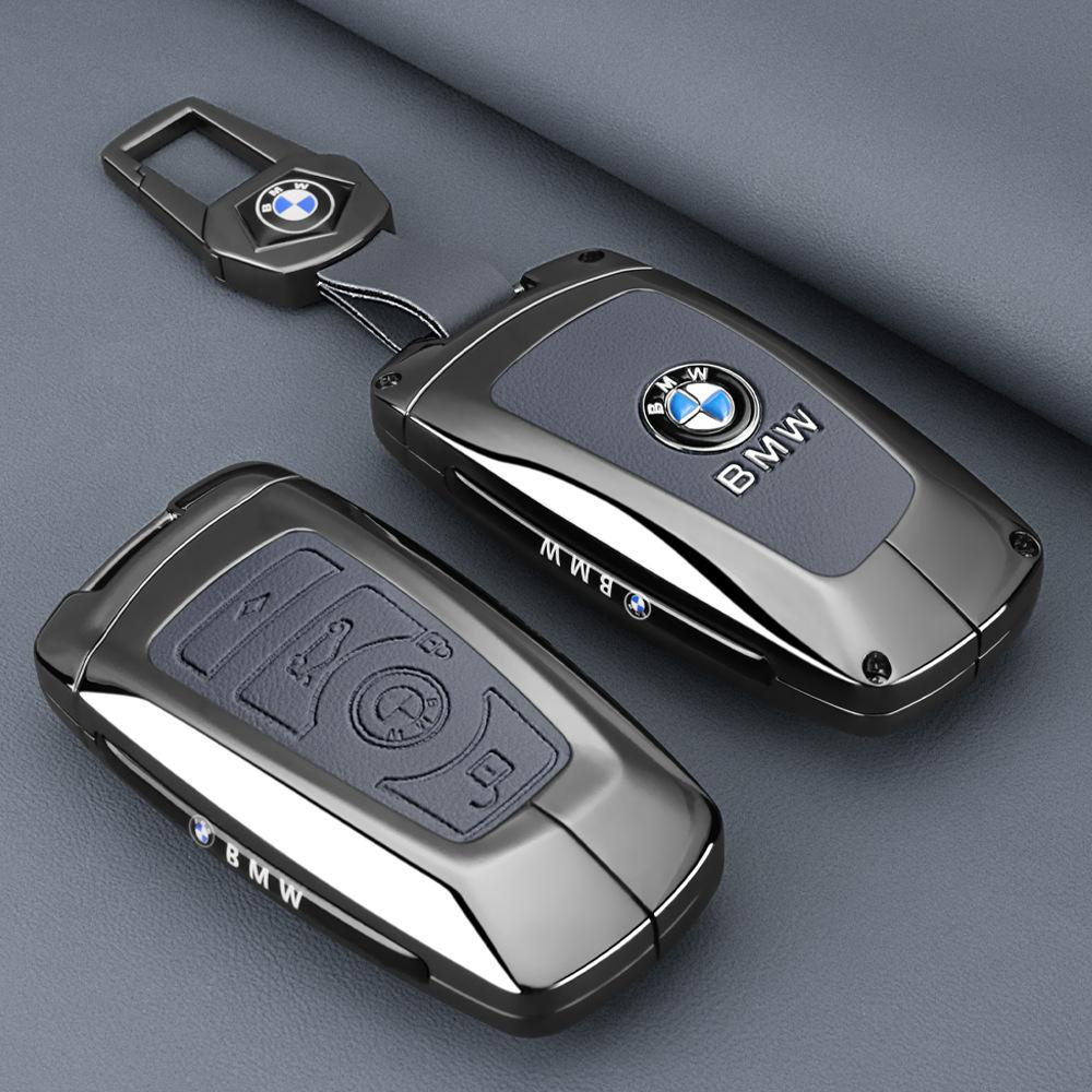 Styling Zinc Alloy Car Key Cover Case Holder For BMW 1 3 7 Series X1 X3 X5 X6 X7 F20 F15 F16 F48 G20 G30 G01 G02 G05 G11 G32