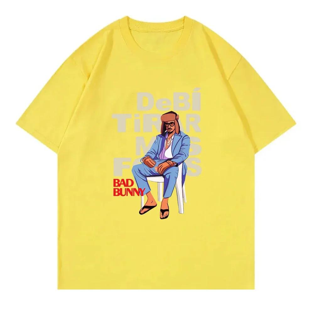 BAD BUNNY DeBÍ TiRAR MáS FOToS TShirt All Album Women Clothing Retro Harajuku High Quality Clothes Fans TShirts