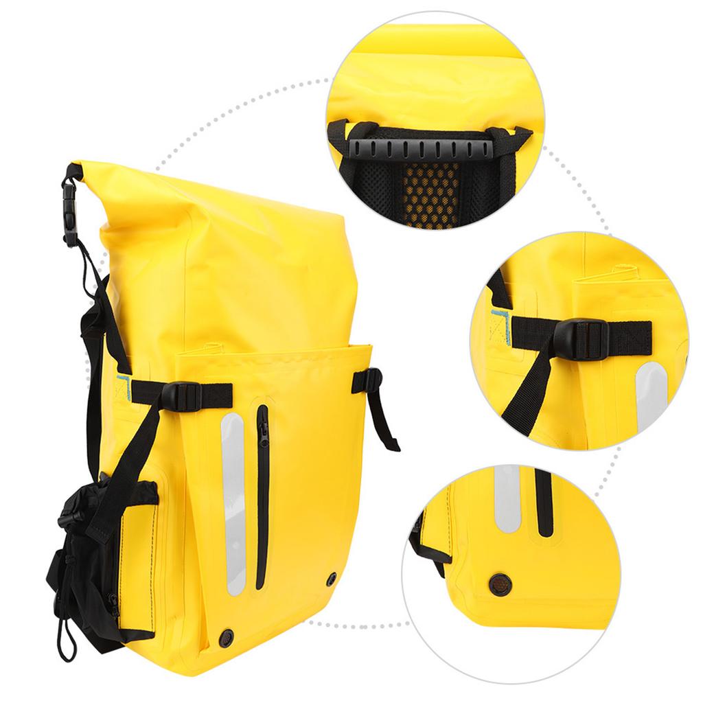30L Waterproof Diving Bag Snorkeling Backpack Equipment for Swimming River Tracing Drifting Dry Wet Separationyellow
