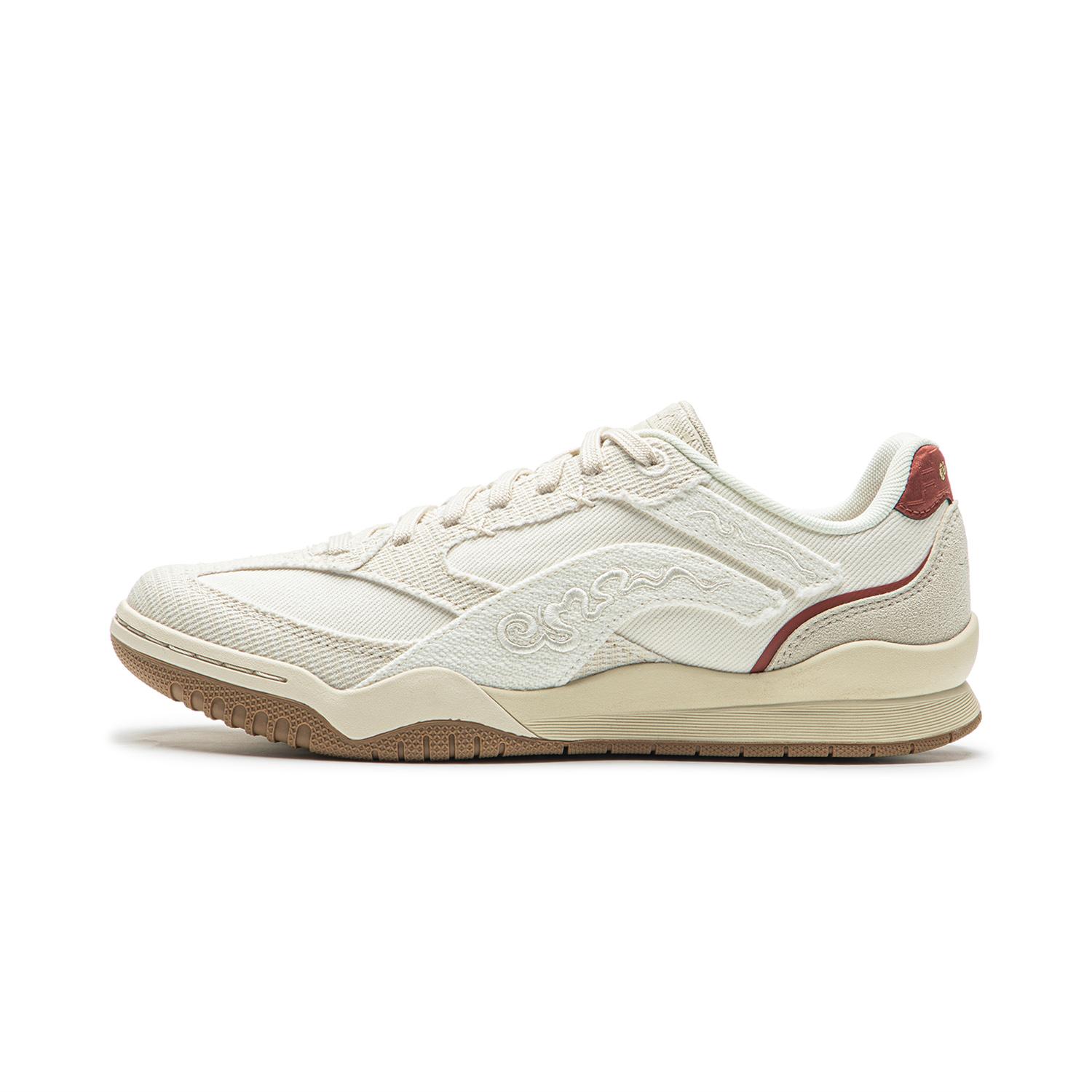 Li Ning Moon White Retro Skateboard Shoes Women s Low Top Ecru/Pearl White AGCW050-2 35