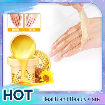 Milk Honey Wax Hand Mask Moisturizing Whitening Repair Exfoliating Calluses Dead Skin Remover Anti-Crack Hands Care Cream 120g