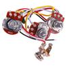 Guitar Potentiometer Kit Jazz Bass Wiring Harness 1 Volume 2 Tone Instrument Accessories A250K B250K with Jack