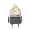 Schoolbag Schoolbag Female College Student Korean Version Ins Fashion Simple Computer Backpack Versatile Large Capacity Contrasting Color Travel 