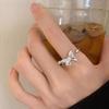 Exquisite 3D Butterfly S925 Silver Plated Ring for Women