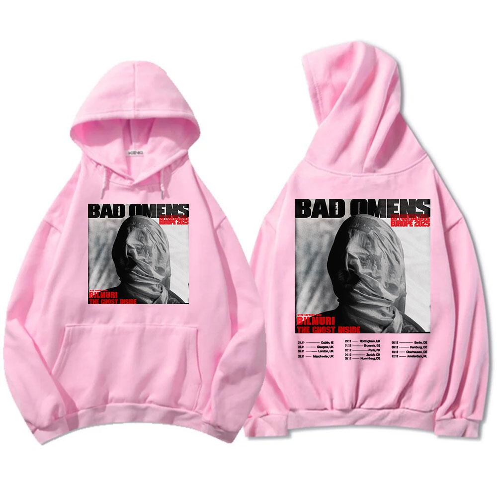 BAD OMENS Do You Feel Love Europe Tour Hoodies Rock Band Fashion Graphic Sweatshirts Long Sleeve Fleece Hooded Pullovers Unisex