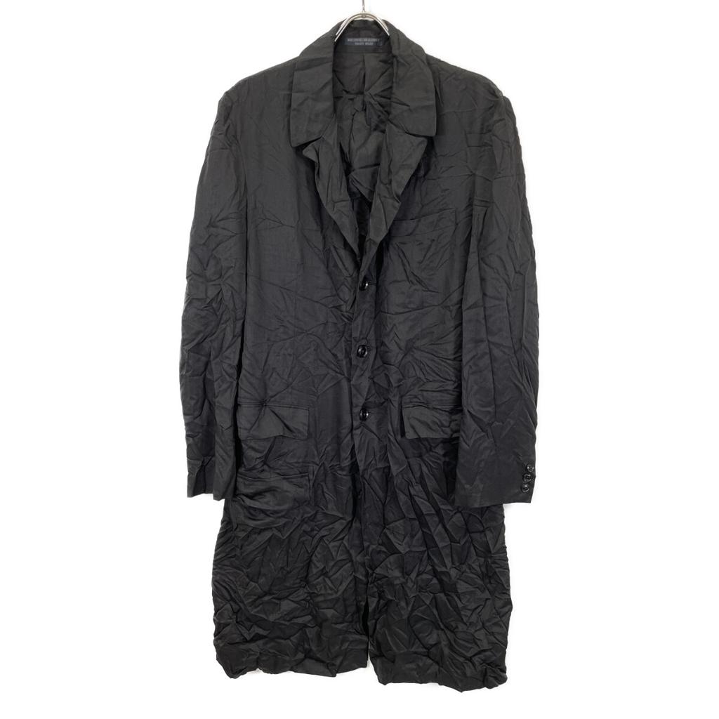 REGULATION Yohji Yamamoto [Excellent Condition] HV-J02-940 Wrinkles Long Jacket 2 blackUsed