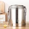 Stainless Steel Insulated Bucket with Spout for Ice, Rice, Soup, Tea, Hot Water, and Soy Milk