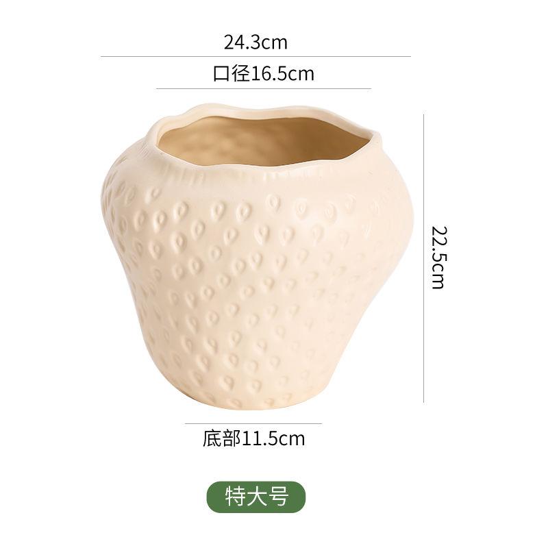 European Style Ceramic Strawberry Vase Colorful Potted Ornaments Living Room Dining Table Hydroponic Flower Ware Strawberry Vase