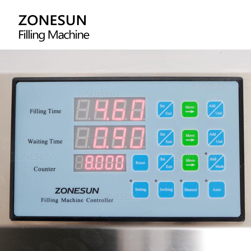 Zonesun ZS-DTGT900P Automatic Paste Filling Machine Viscous Liquid Filler Honey Cream Lotion Cosmetics Packaging