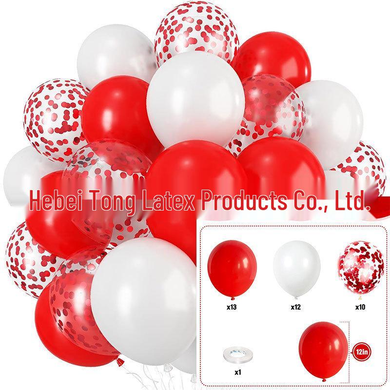 Set di 35 Palloncini Colorati con Paillettes da 12 Pollici per Decorazioni di Feste di Compleanno