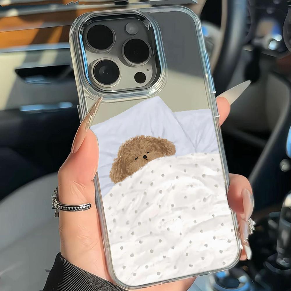 Sleeping Bear Phone Case For Iphone 17 14 Plus 16 11 Pro Max 13 15 12 17E 16E Classic Shockproof Back Cover Fundas