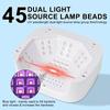 45 LED Gel Nail Lamp Professional UV LED Nail Dryer with 4 Timers and Automatic Sensor Nail Curing Lamp Nail Salon  Equipment