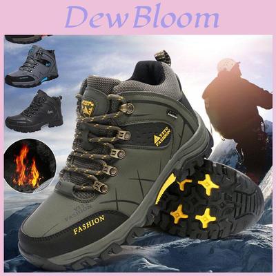 Men's Winter Snow Boots Warm And Waterproof Hiking Shoes With Elegant Look