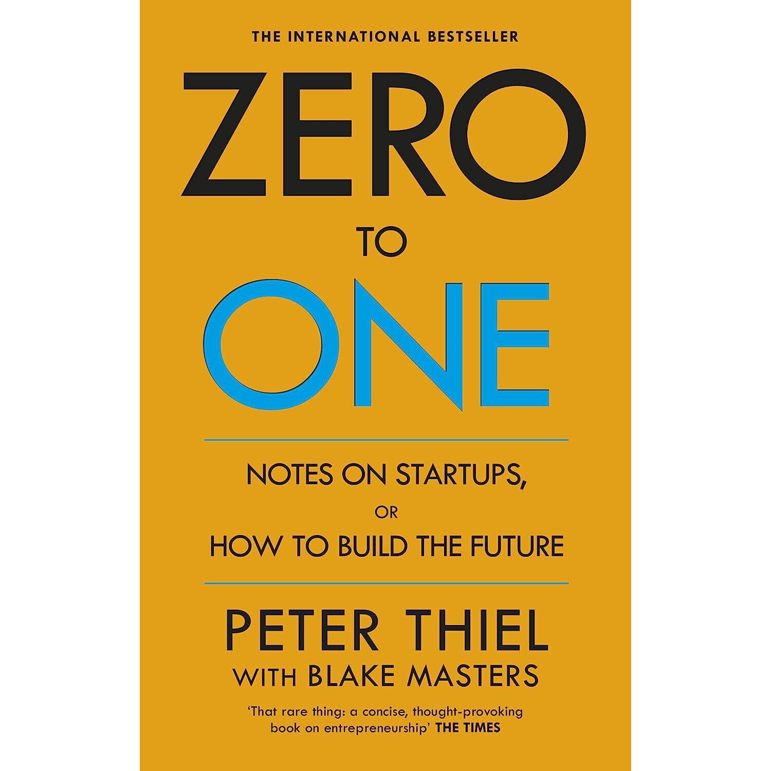 

Zero To One Yellow Cover Notes On Startups Papaback