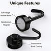 Magnets Hook Rotatable Punch Free Reusable Removable Kitchen 8Kg Pull Refrigerator Magnetic Hanging Hook for Daily Use