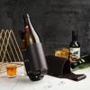 Durable Waterproof Faux Leather Beer Gun Holster with Adjustable Waist Pack for 12oz Containers - Perfect for Travel and Outdoor Activities