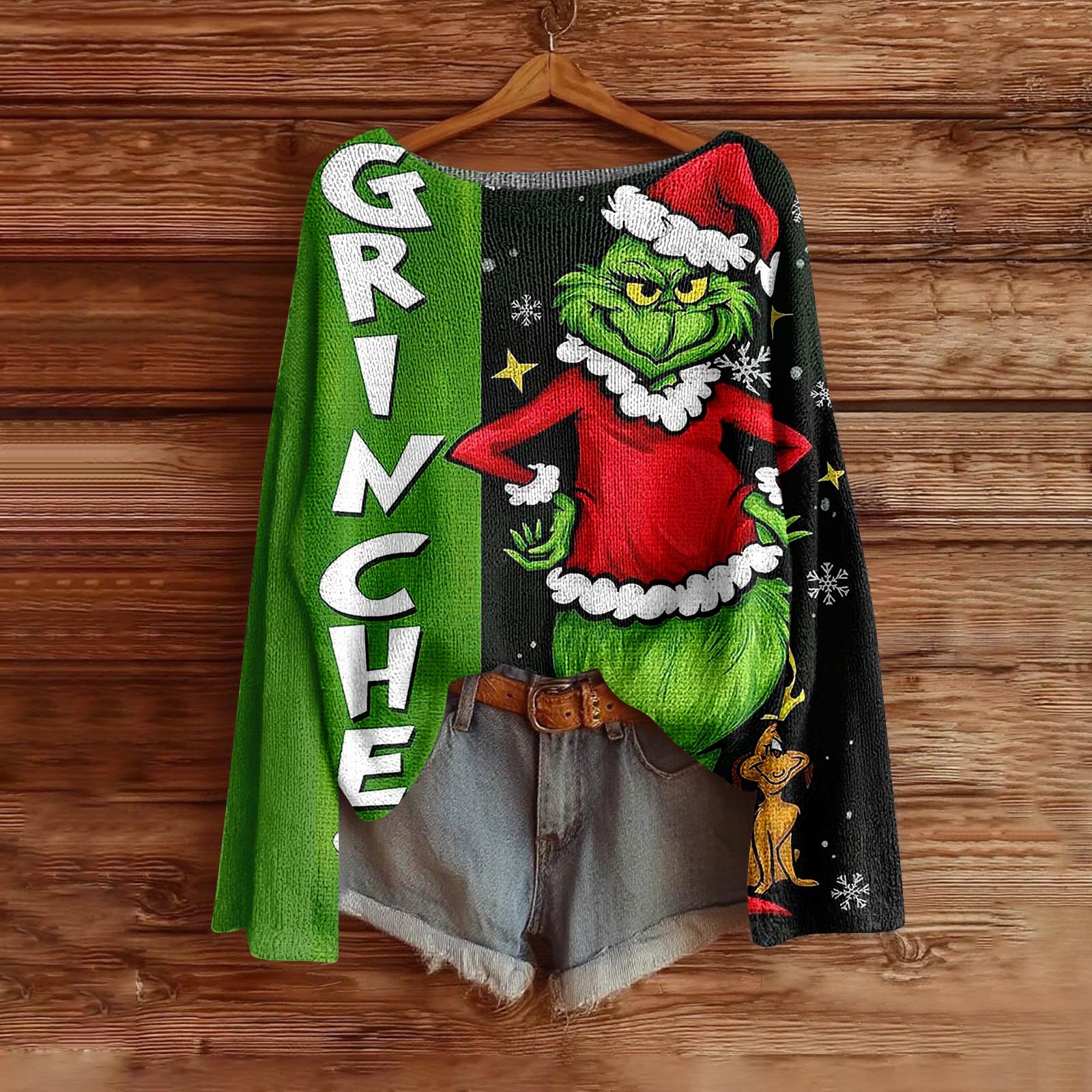 

Женская мода с длинным рукавом, рождественский принт «Снеговик-снежинка», куртка, кардиган XL