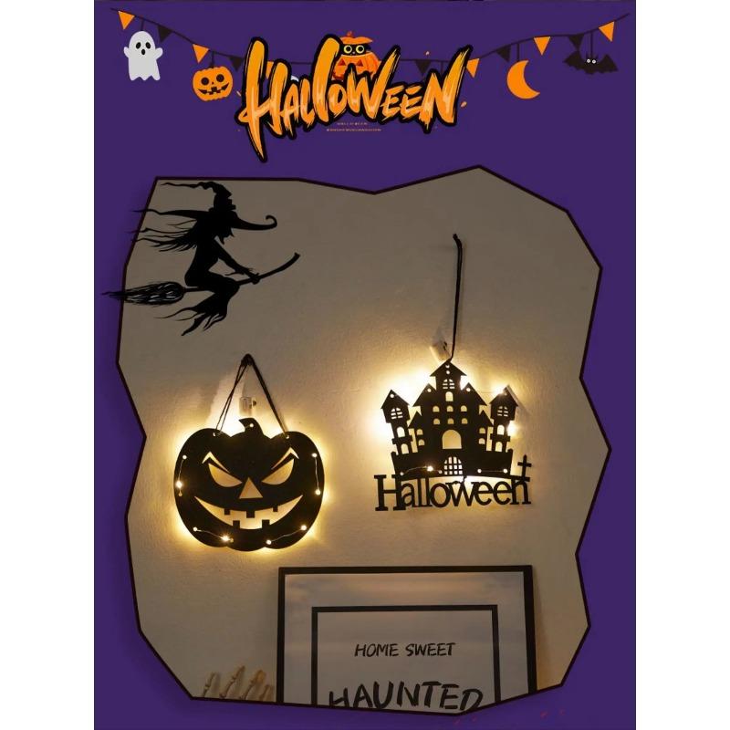 Halloween Pumpkin Lantern Decorations Small Gifts Themed Scenes Atmosphere Lighting Decorations Front Desk Display Windows
