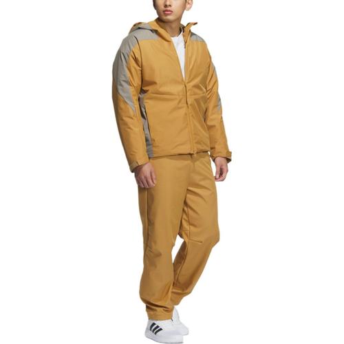 adidas Water-Repellent Sports Long-Sleeve Jacket, Unisex, Wheat Brown