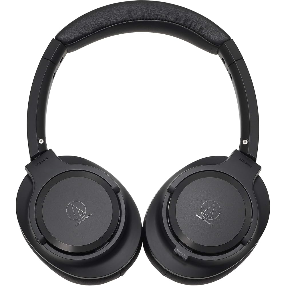 Audio-Technica ATH-SR50 Wired Headphones, High-Resolution Audio Compatible, Portable Headphones, SoundReality