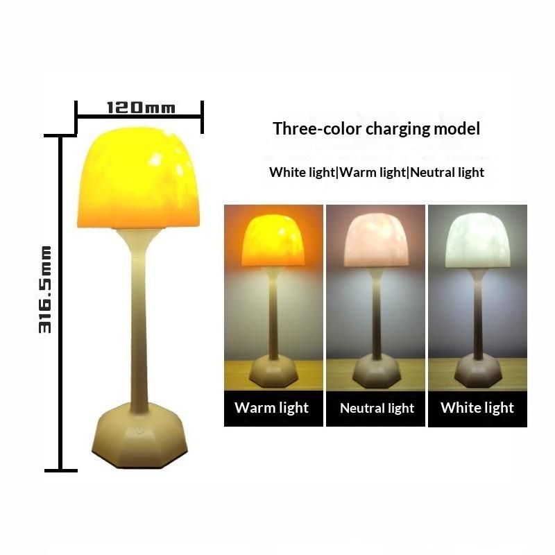 LED High Footed Romantic Water Ripple Desk Lamp Adjustable Atmosphere Light for Family Gathering Party Gift