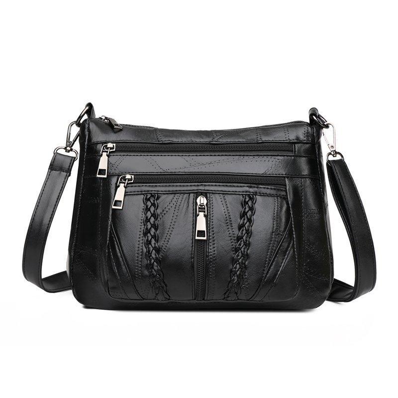 PU Leather Shoulder Crossbody Bag with Large Capacity