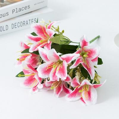 Simulation Plant Fine Workmanship Ornament Realistic Premium Elegant Bouquet Artificial Flower for Wedding Scenery