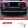 Chrome Car Rear Trunk Fog Light Frame ABS Protective Cover Trim For Mercedes Benz E Class W214 2024 2025 Exterior Accessories