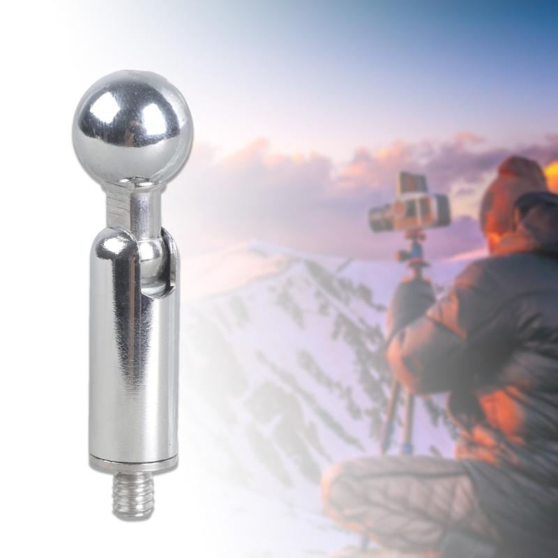 Universal 17mm Ball Joint Adapter With 1/4" Male Screw Iron Construction for Photography Equipment