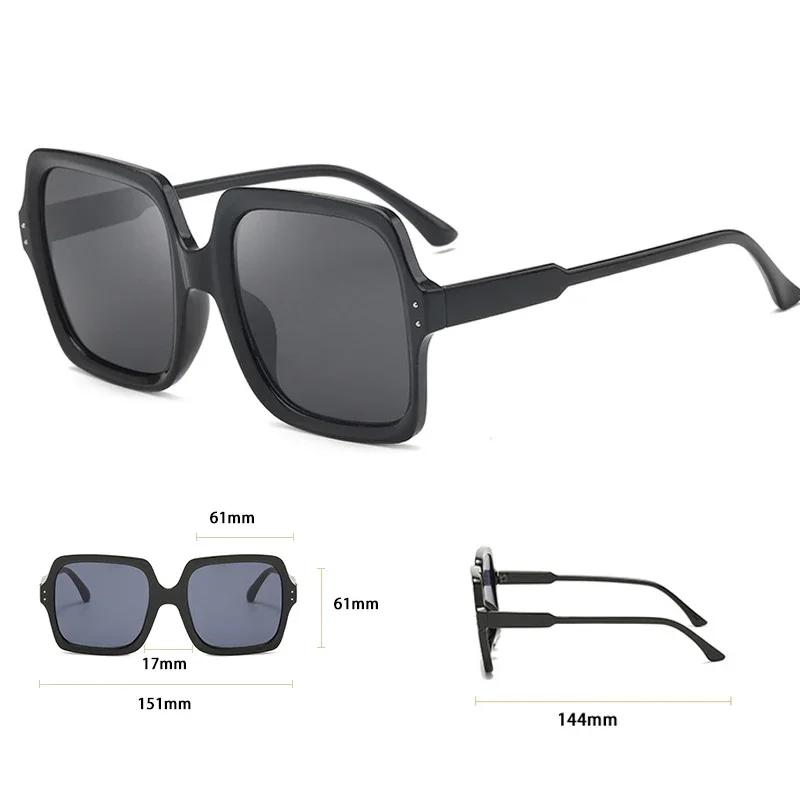 New Fashion Vintage Ladies Sunglasses Retro Big Frame Sun Glasses Female Summer Shades  UV400 Outdoor Eyeglasses