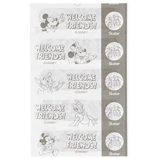 Skater first aid bandages M size bulk 100 pieces adhesive Disney Mickey Friends made Japan QQB100-A