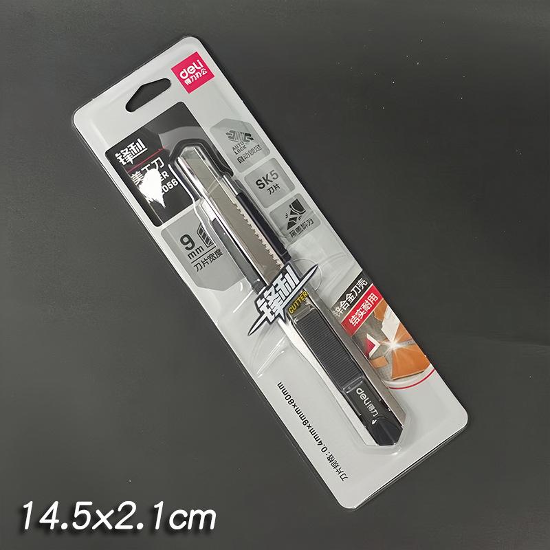 Deli Metal Craft Knife: Small Paper Cutter & Wallpaper Knife - Handmade Express Box Opener & Art Tool